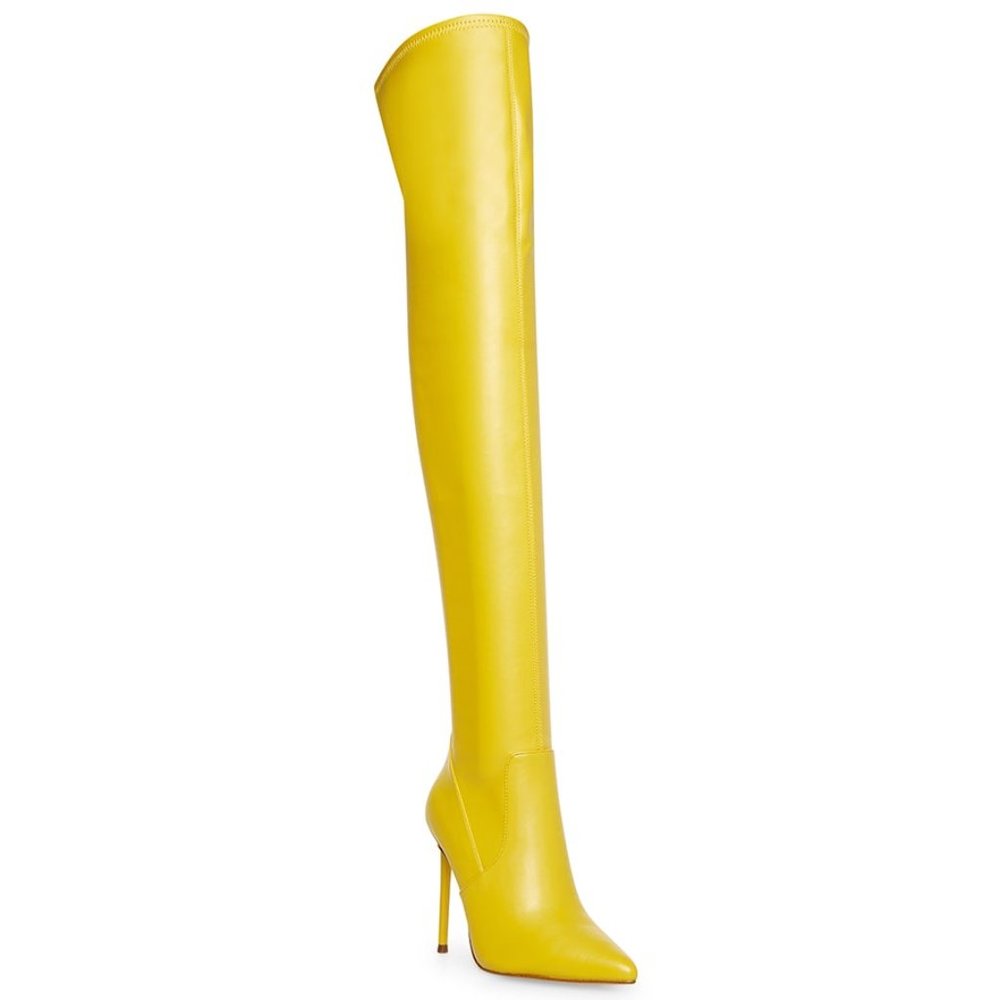 YELLOW STEVE MADDEN VYVA PATENT - Picture 3 of 5